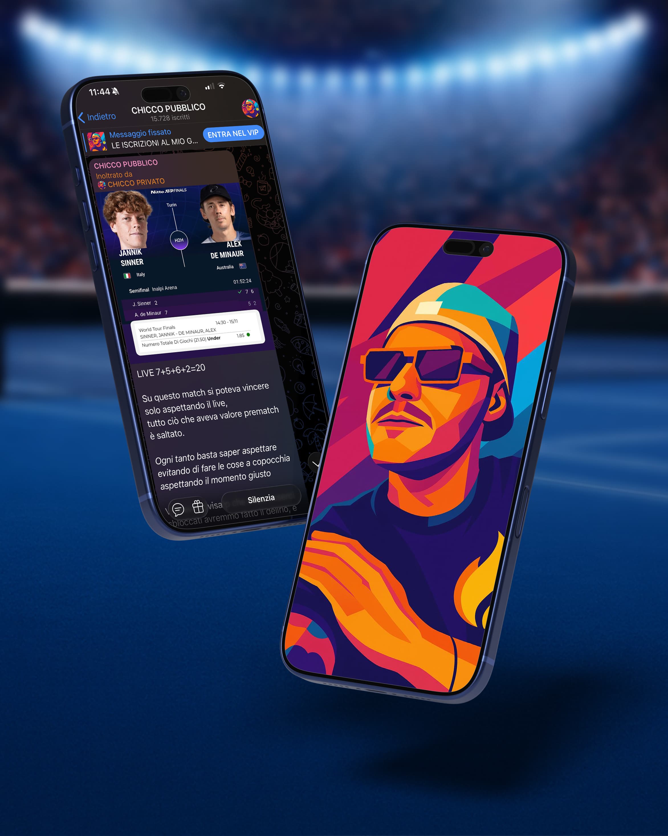 Chicco telegram mockup